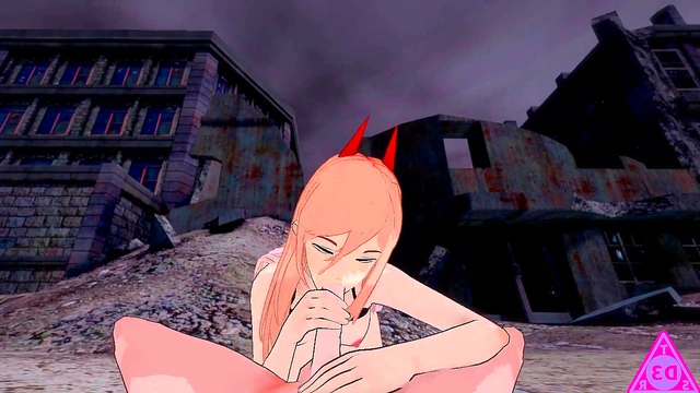 Denji Powers Up for Wild Blowjob Action in Uncensored Roblox Hentai Gameplay