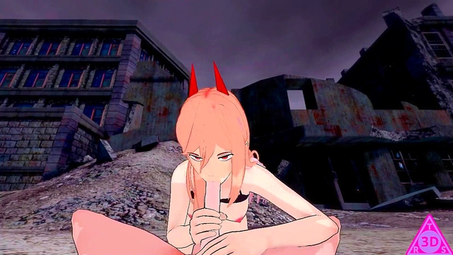 Denji Powers Up for Wild Blowjob Action in Uncensored Roblox Hentai Gameplay