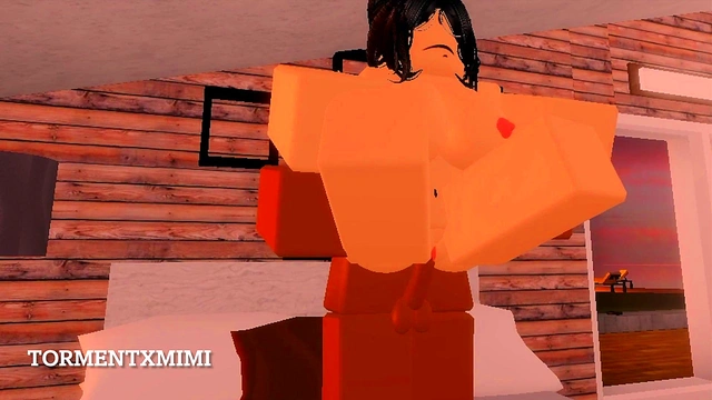 (Roblox) Busty Girl fucks her Bf