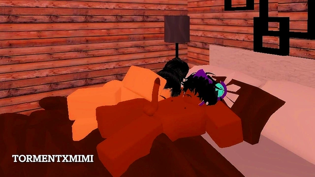 (Roblox) Busty Girl fucks her Bf