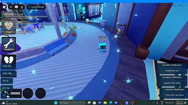 Massacring people in a lame dandy's world fangame on roblox