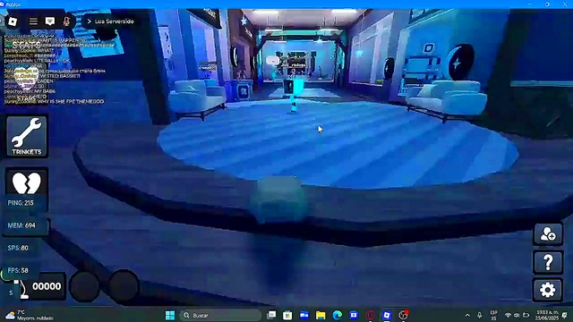 Massacring people in a lame dandy's world fangame on roblox