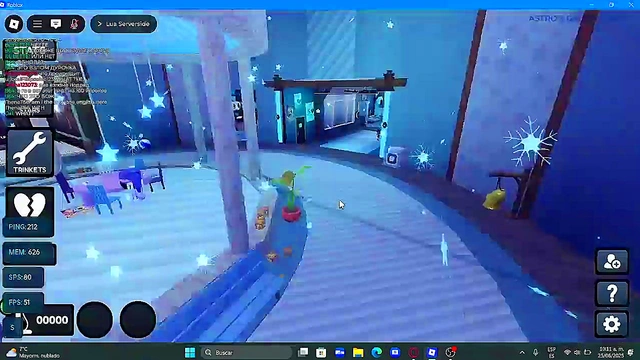 Massacring people in a lame dandy's world fangame on roblox