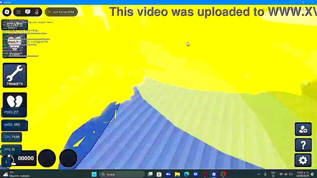 Massacring people in a lame dandy's world fangame on roblox