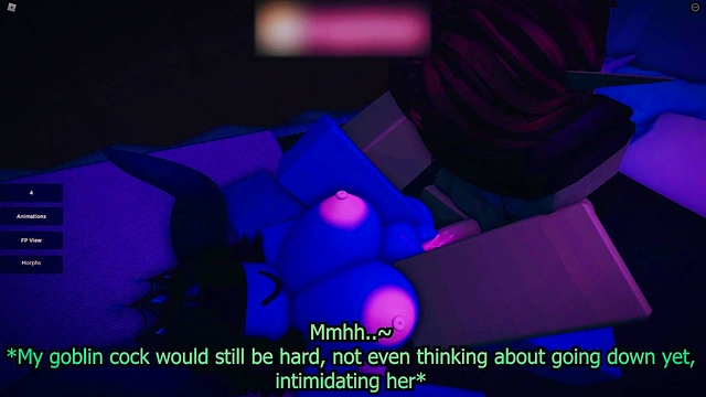 Goblin gets seduced by a slutty elf