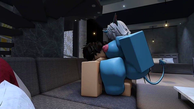 Having rough Roblox sex with hot demon