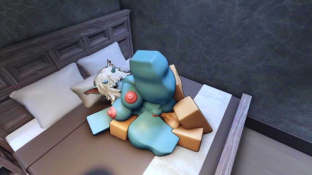 Having rough Roblox sex with hot demon