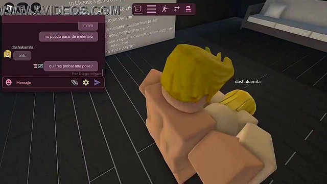 Fucking a whore in a Roblox condo