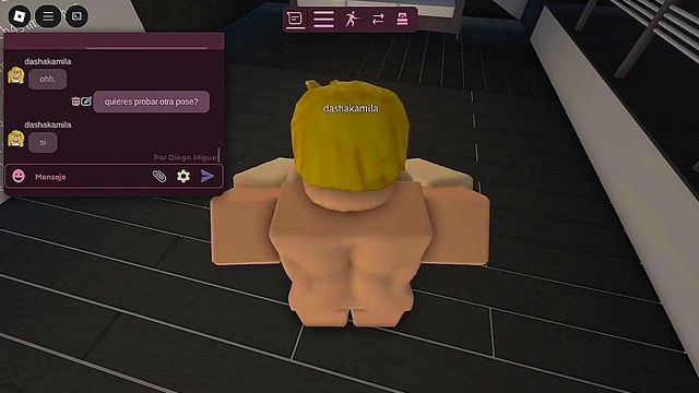 Fucking a whore in a Roblox condo