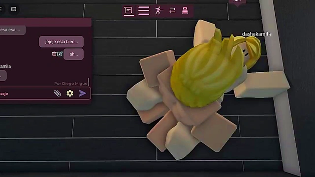 Fucking a whore in a Roblox condo