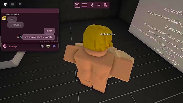 Fucking a whore in a Roblox condo