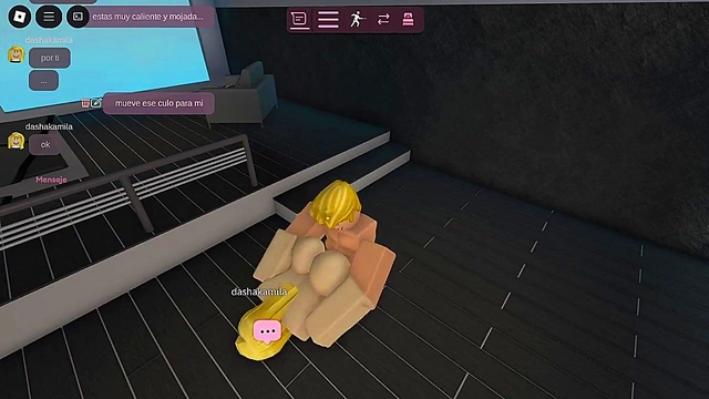 Fucking a whore in a Roblox condo