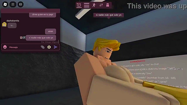 Fucking a whore in a Roblox condo