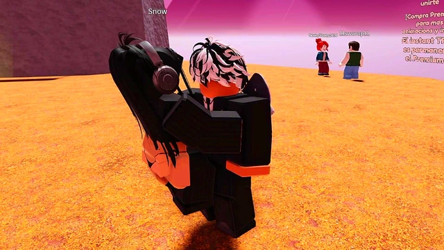 Finding a random slut in Roblox and fucking her brains out