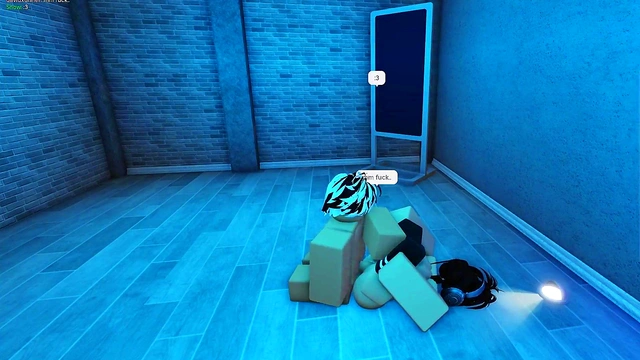 Finding a random slut in Roblox and fucking her brains out