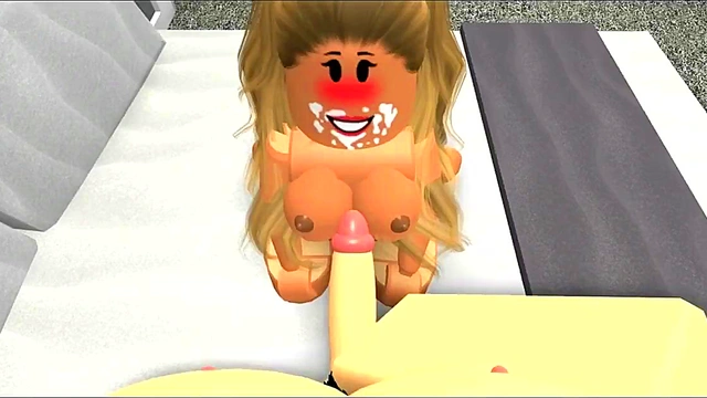 Roblox guy fucking a big tits girl