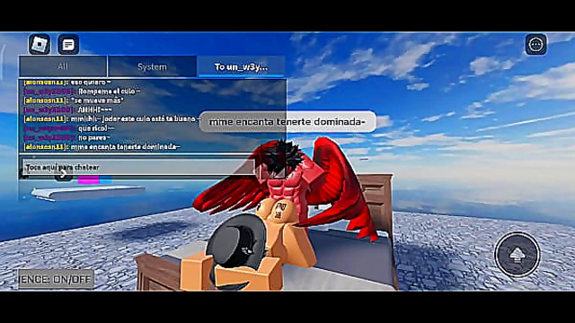 Fucking with a whore in roblox