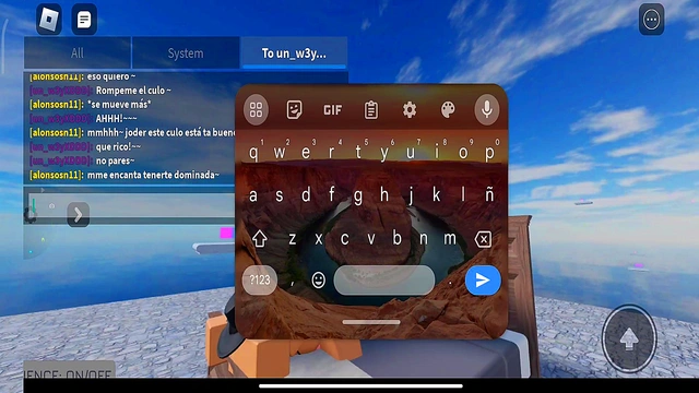 Fucking with a whore in roblox