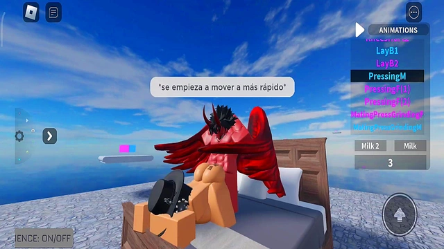 Fucking with a whore in roblox