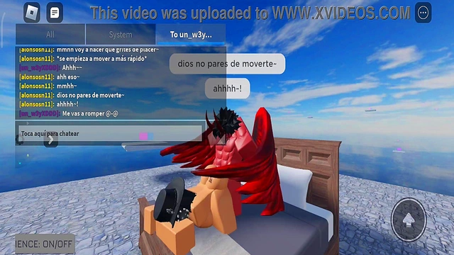 Fucking with a whore in roblox