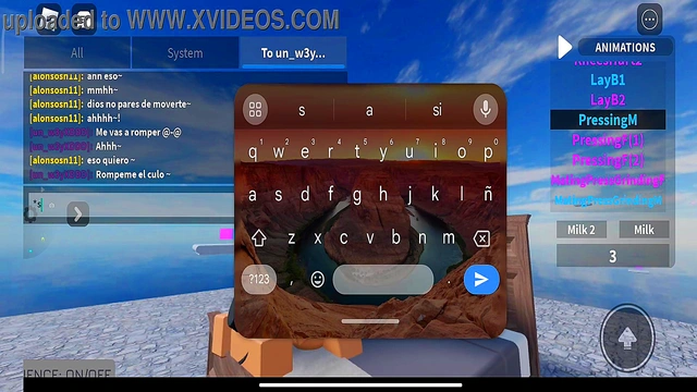 Fucking with a whore in roblox