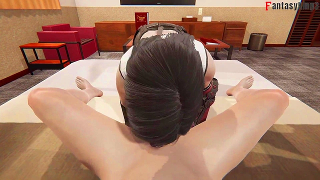 Tifa Lockhart blowjob surprise