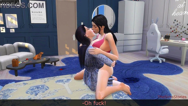 Japanese stepdaughter is fucked by Japanese step mother lesbian sex