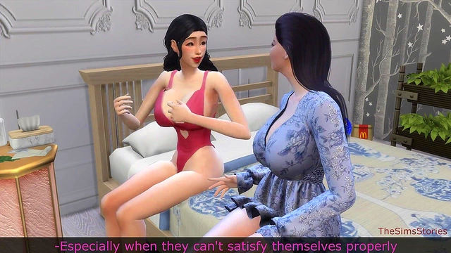 Japanese stepdaughter is fucked by Japanese step mother lesbian sex