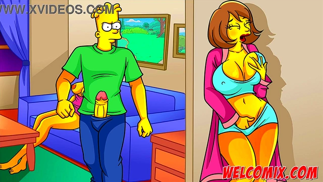 Fucking the hot StepMother-in-law! Simptoons'Simpsons porn