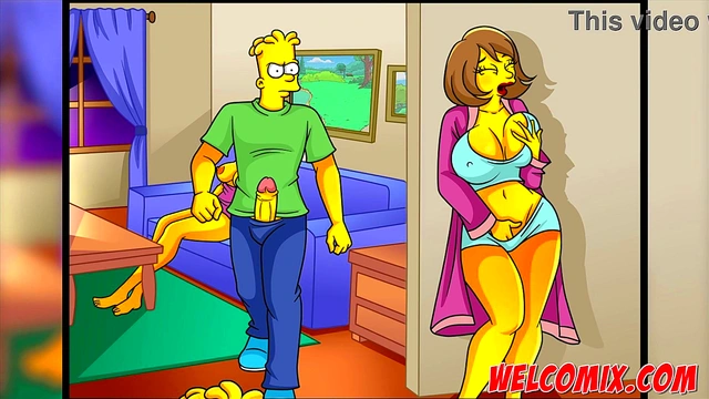 Fucking the hot StepMother-in-law! Simptoons'Simpsons porn