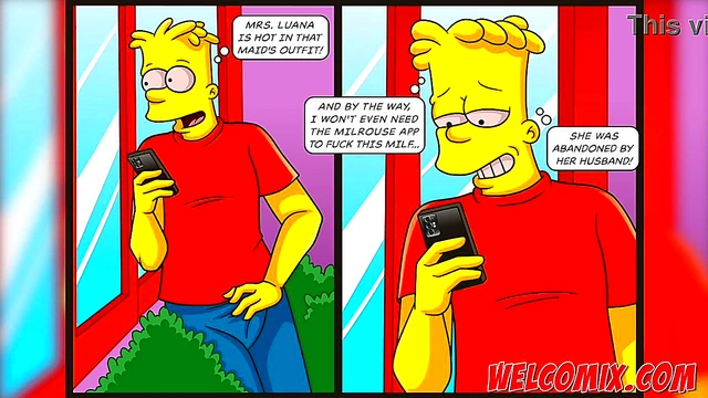 Barty fucking his friend's StepMother - The Simptoons Simpsons porn
