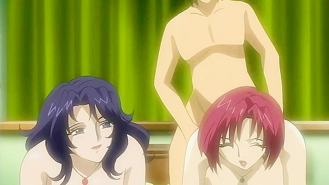 Crazy Step Mom and Aunt Take on the Innocent Boy - Hentai Uncensored [Subtitled]