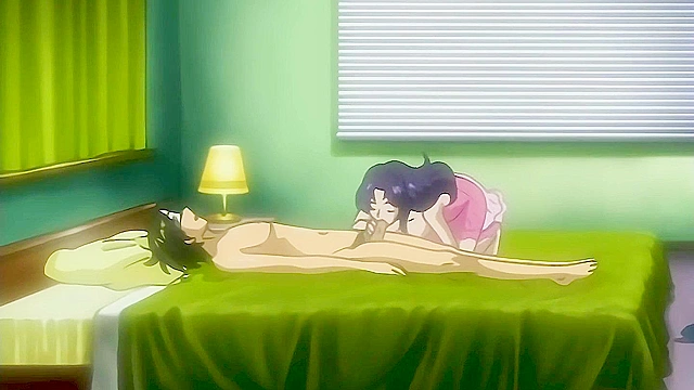 Crazy Step Mom and Aunt Take on the Innocent Boy - Hentai Uncensored [Subtitled]