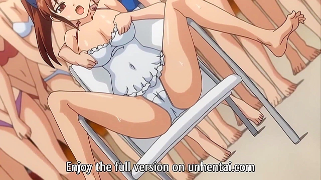 Teen Orgy at the Public Pool! Hentai Action Packed [Subtitled]