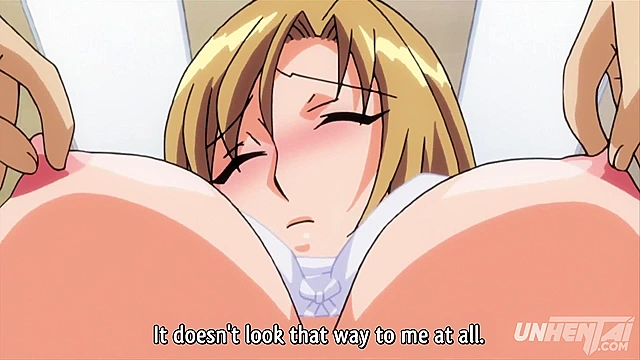 Hentai MILF Gets Her Tits Manhandled by Doctor Right in Front of Gaping Husband [Uncensored] [Subtitled]