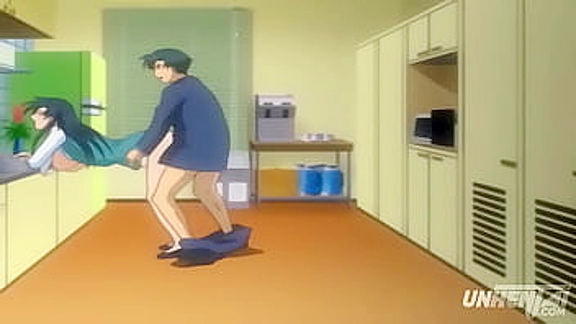 MILF Secretary Gets Caught Sucking Dick in the Office by Her Boss - Subtitled Hentai Action