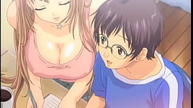 HENTAI - Filthy Tutor Flashing Her Massive Tits to Her Naive Young Student