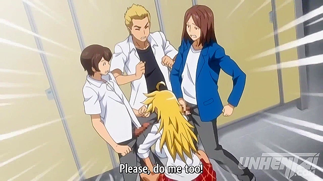 Damn Hot MILF Railguns Through a Bunch of College Virgins in This Juicy Hentai Action