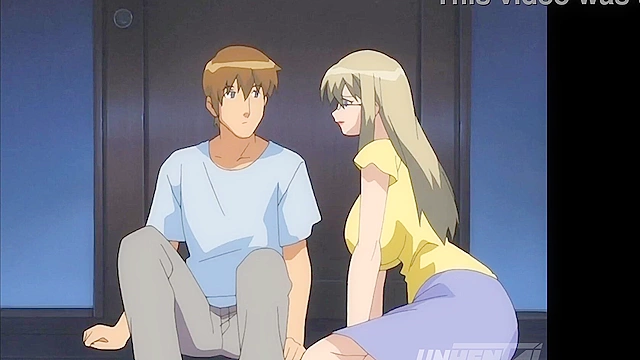 Obsessed with My Step Mom’s Huge Tits in This Dirty Hentai Uncensored Scene