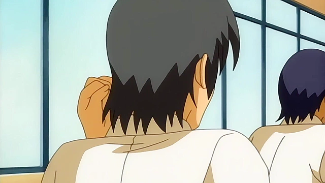 College Chick in Tiny Shorts Gets Soaked as Hands Roam Wild - Hentai Uncensored [Subtitled]