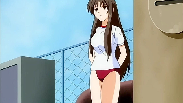 College Chick in Tiny Shorts Gets Soaked as Hands Roam Wild - Hentai Uncensored [Subtitled]