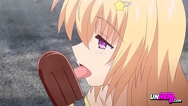 Teen Slut Gets Caught Masturbating With Ice Cream in Public, Soaked and Moaning Loudly