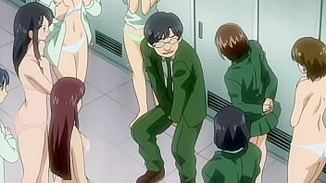 Pervert Gets Fucked in the Women’s Wardrobe - Hentai Porn [Subtitled]