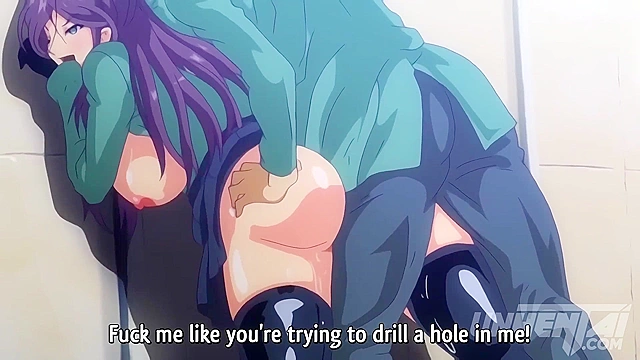 College Chick Gets Pounded in Public Anal! Hentai [Subtitled]