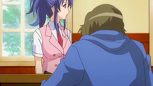 I Grab the Waitress’s Ass and She Sucks Me Off Behind the Bar - Hentai [Subtitled]