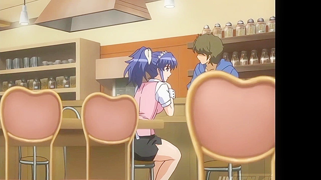 I Grab the Waitress’s Ass and She Sucks Me Off Behind the Bar - Hentai [Subtitled]