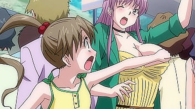 Petite Teen Grope Action on a Packed Public Train - Hentai