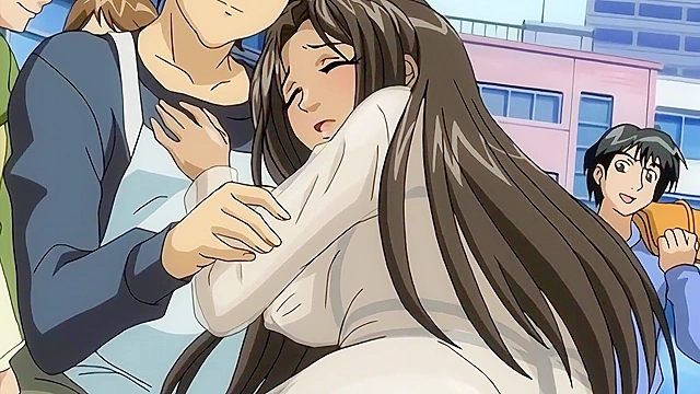 MILF Saleswoman Nails Young Guy in Public – Uncensored Hentai [Subtitled]