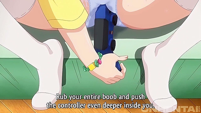 Watch Me Catch My 18-Yo Virgin Step Sister Getting Freaky With My Console Controller - Hentai