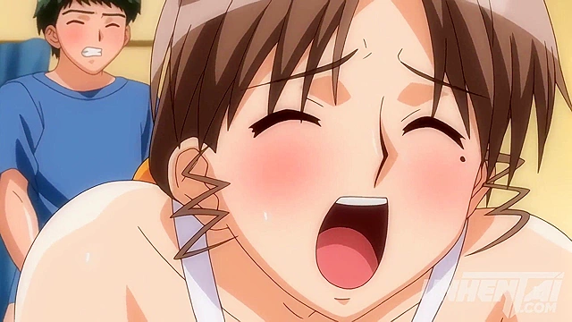 StepMom Catches Her Damn StepSon Jerking Off - Hentai [Subtitled]